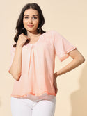 Cotton Ombre Flared Top- #TP015