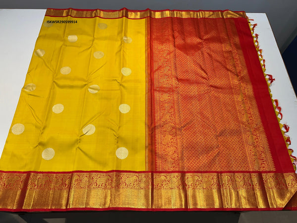 Kanchipuram Handloom Silk Saree With Plain Blouse-ISKWSR290599914