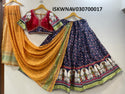 Patola Printed Gaji Poly Modal Silk Lehenga With Gaji Poly Crepe Modal Blouse And Bandhej Printed Georgette Dupatta -ISKWNAV030700017