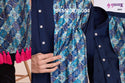 Men's Silk Kurta With Printed Dupatta-ISKM20076001/6002/6003/6004