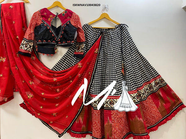 Cotton Lehenga With Blouse And Viscose Cotton Dupatta-ISKWNAV10043820