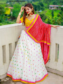 Cotton Lehenga With Blouse And Rayon Dupatta-ISKWLH0805LNB1620