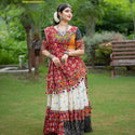 Digital Printed Butter Silk Lehenga With Blouse And Dupatta-ISKWNAV02064472