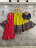 Cotton Lehenga With Blouse And Printed Dupatta-ISKWNAV14064582