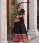 Digital Printed Chinon Silk Lehenga With Blouse And Dupatta-ISKWNAV1906KS1188