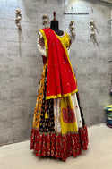 Rayon Cotton Lehenga With Blouse And Cotton Dupatta-ISKWNAV19064595