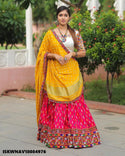 Printed Crepe Lehenga With Blouse And Chinon Dupatta-ISKWNAV18084976